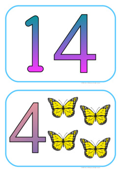 numbers 1 20 medium horizantal by chrisv esl resources tpt