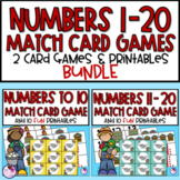 Numbers 1-20 - Math Games Worksheets - BUNDLE