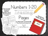 Numbers 1-20: Math Journal Pages