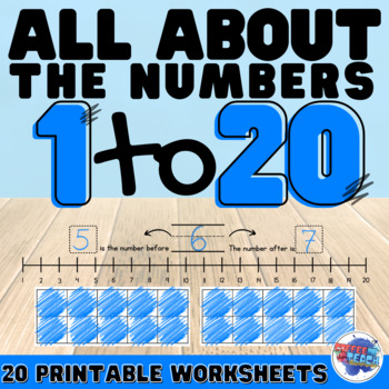 Preview of Numbers 1-20 No Prep Math Printables | Back to School Number Worksheets