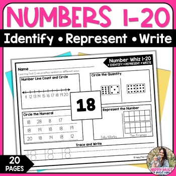 Preview of Numbers 1-20 Number Sense Activities | Tracing | Writing