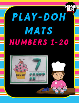 Numbers 1-20 Play-doh Mats
