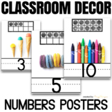 Numbers 1-20 Posters Classroom Decor with Real Photos
