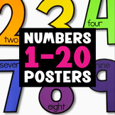 Numbers 1-20 Posters - Elementary Math Classroom Decor