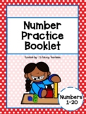 Numbers 1 -20 Practice Booklet