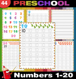 Numbers 1-20 Practice Tracing & Writing Numbers to 40 Work