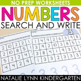 Numbers 1-20 Search and Write Worksheets | Numbers to 10 N