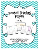 Numbers 1-20 Tracing Pages