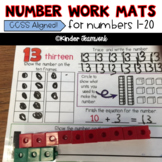Numbers 1-20: Math work mats for repeat use during Math RTI