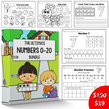 Online Counting Games For Kindergarten 1-20 + Workheets