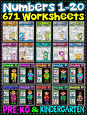 Number Worksheets (1-20)-MATH WORKSHEETS (PRE-KG & KG ) -6