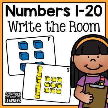 Preview of Numbers 1-20 - Write the Room Activity