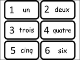 Numbers 1-20 in French Flash Cards. Preschool math and for