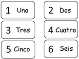 Numbers 1-20 in Spanish Flash Cards. Preschool math and fo