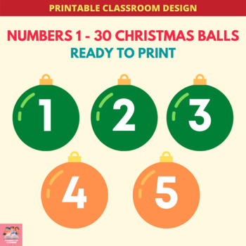 christmas numbers to print