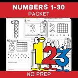 Numbers 1-30 Distance Learning- NO Prep