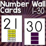 Numbers 1-30 Wall Cards with 10 Frames