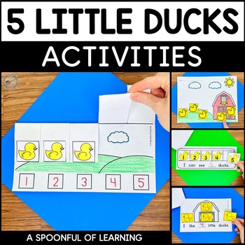 Preview of Five Little Ducks- Math and Literacy Activities!