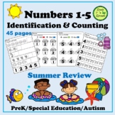 Numbers 1-5 Identification & Counting (Summer Review) PreK