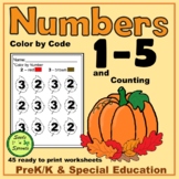 Numbers 1-5 Identification & Counting for Special Ed., Aut