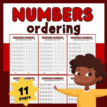 Preview of Numbers 1-99 Printable Ordering Numbers Worksheets & Activities