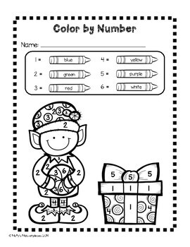 Numbers 1 To 10 Winter Worksheets By Molly's Masterpieces 