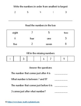 Numbers 1 to 100 - Homework Handout by FlashCardGames | TpT