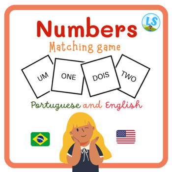 Preview of Numbers 1 to 100  Portuguese and English - Matching Game - Números - Bilingual