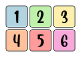 Numbers 1 to 100 Square Flashcards