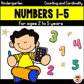 Preview of Numbers 1 to 5 : Tracing, Coloring, Counting, Matching and Activity Game