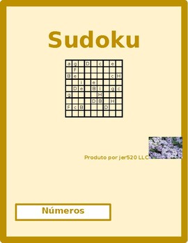Preview of Números (Numbers in Portuguese) 1 to 9 Sudoku