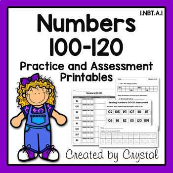 Numbers 100-120 1.NBT.A.1 by Created by Crystal | TPT