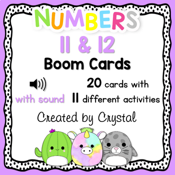 Preview of Numbers 11 & 12 Boom Cards