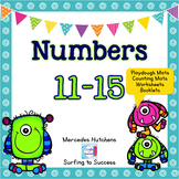 Numbers 11-15 Playdough Mat, Worksheets, Counting Mat, and More