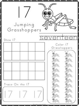 numbers 11 20 worksheets and number posters by my little lesson