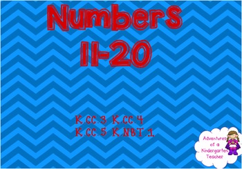 Preview of Numbers 11-20 Flipchart