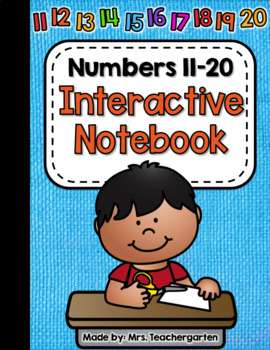 Preview of Numbers 11-20 Interactive Notebook