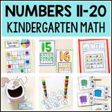 Numbers 11-20 Teen Numbers Math Centers and Games for Kind