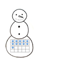 Numbers 11-20 Snowman and hat matching