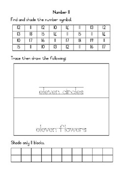 Numbers 11-20 Workbook/Worksheets by Wendy de Kock | TpT