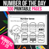 Numbers 11-20 Worksheets Activities Tracing Writing Color 