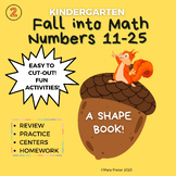 Fall Math Worksheets Kindergarten Numbers Interactive (11-25)