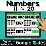 Numbers 11 to 20 Digital Activities for Google Classroom