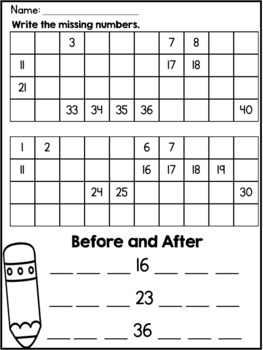 numbers sense worksheets number sequencing activities by learning juniors