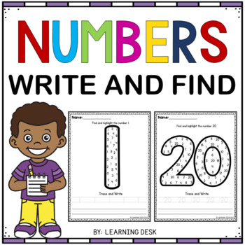 number recognition 1 20 number sense worksheets pre k kindergarten