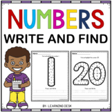 Number Sense Recognition 1-20 Writing Worksheets Pre-K Kin