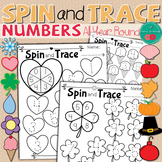 Numbers 1-10 Trace Worksheets, Practice Pages