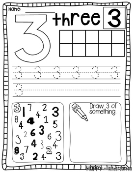 Numbers by Happy Little Kindergarten | TPT