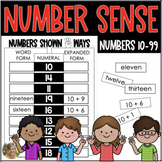 Numbers 3 Ways Expanded, Word, Numeral 1st Grade Math FLOR