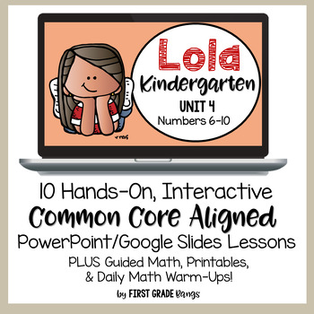 Preview of Numbers 6-10: Kindergarten Math Lessons, Guided Math, Worksheets & Math Talks